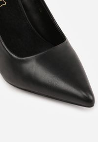 Renee - Czarne Szpilki Vices z Wkładką ze Skóry Naturalnej Mivika. Okazja: na co dzień. Kolor: czarny. Materiał: skóra. Obcas: na szpilce. Styl: casual #8
