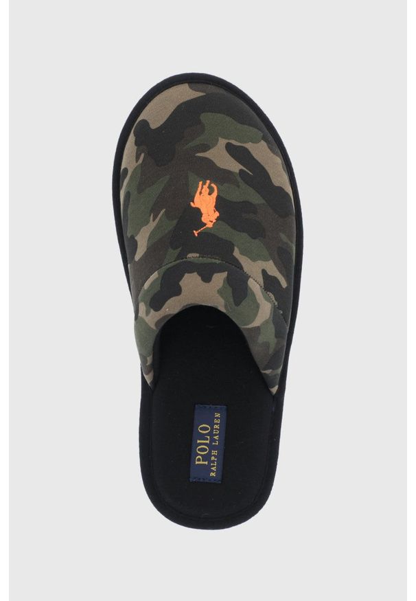 Polo Ralph Lauren - Kapcie Klarence. Kolor: zielony. Materiał: materiał