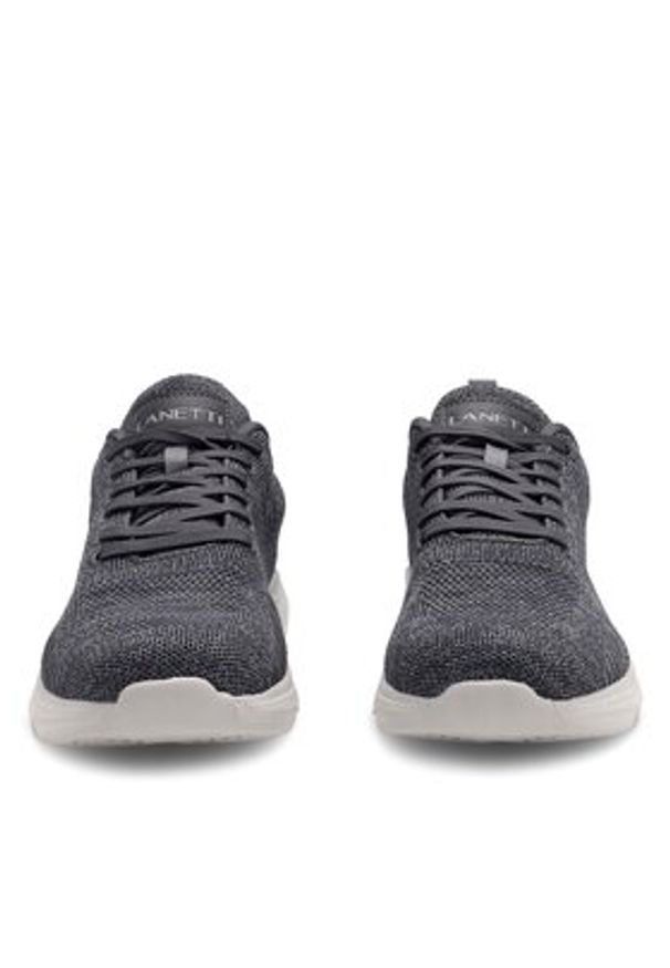 Lanetti Sneakersy MP07-21807-01 Szary. Kolor: szary. Materiał: materiał