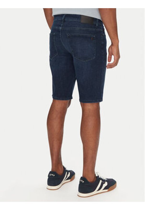 BOSS Szorty jeansowe Delaware Shorts Bo 50537815 Granatowy Slim Fit. Kolor: niebieski. Materiał: bawełna