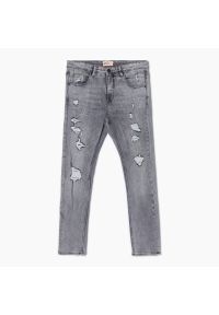 Cropp - Szare jeansy skinny - Jasny szary. Kolor: szary #1