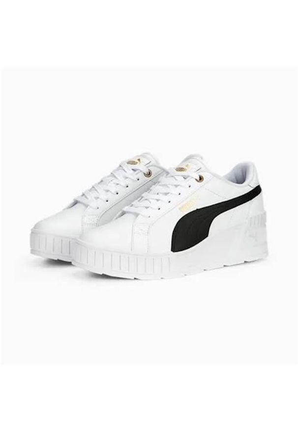 Buty do chodzenia damskie Puma Karmen Wedge. Zapięcie: sznurówki. Kolor: biały. Materiał: syntetyk, tkanina, materiał. Szerokość cholewki: normalna. Sport: turystyka piesza