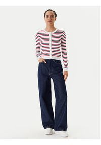 Tommy Jeans Kardigan Essential DW0DW20976 Kolorowy Regular Fit. Materiał: bawełna. Wzór: kolorowy #3