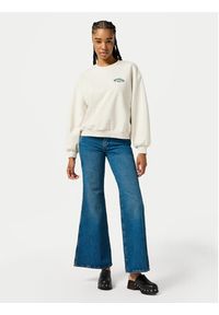 Wrangler Bluza 112356457 Écru Oversize. Materiał: bawełna