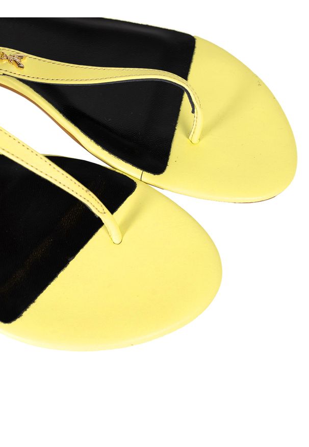 Patrizia Pepe Sandały | CX0248/L011 | Kobieta | Żółty. Okazja: na plażę, na spacer. Zapięcie: pasek. Kolor: żółty. Materiał: skóra. Sezon: lato