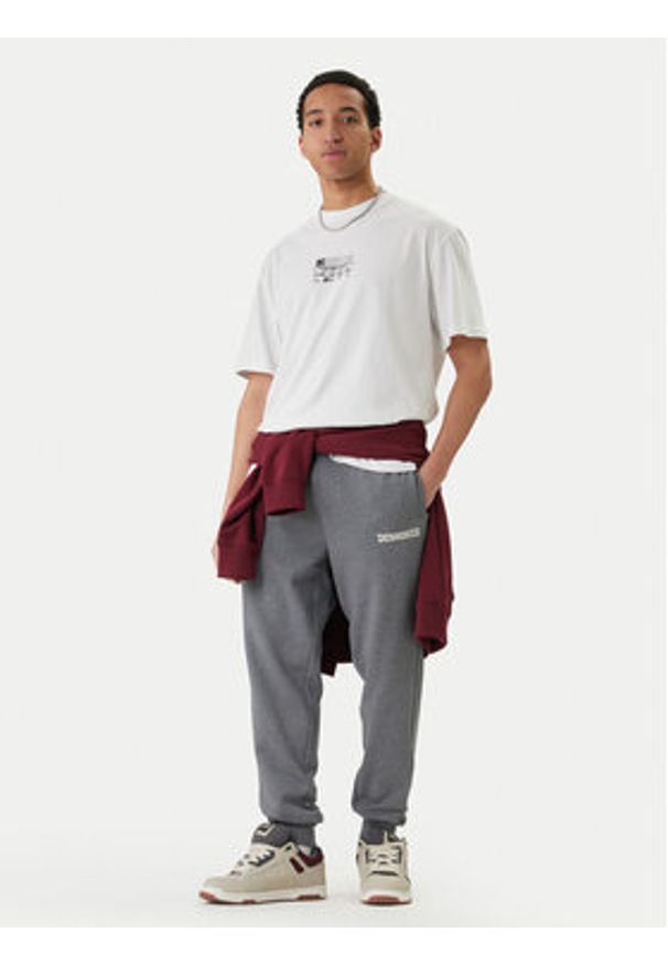 DC Shoes Spodnie dresowe Baseline ADYFB03069 Szary Regular Fit. Kolor: szary. Materiał: bawełna