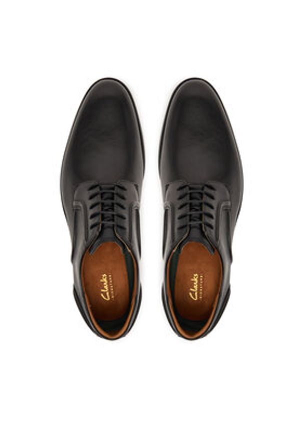 Clarks Półbuty CraftRemi Lace 26186387 Czarny. Kolor: czarny. Materiał: skóra