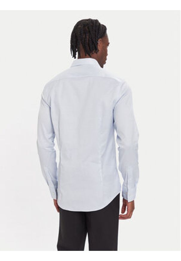 Calvin Klein Koszula LV019EU068 Błękitny Slim Fit. Kolor: niebieski. Materiał: bawełna