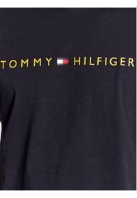 TOMMY HILFIGER - Tommy Hilfiger T-Shirt Cn SS Logo UM0UM01434 Granatowy Regular Fit. Kolor: niebieski. Materiał: bawełna #3