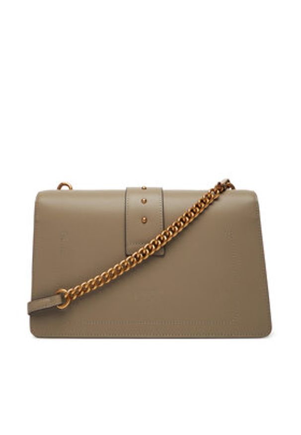 Pinko - PINKO Torebka Love One Classic ST.CL Al 25-26 PLTT 105857 A0F1 Szary. Kolor: szary. Materiał: skórzane