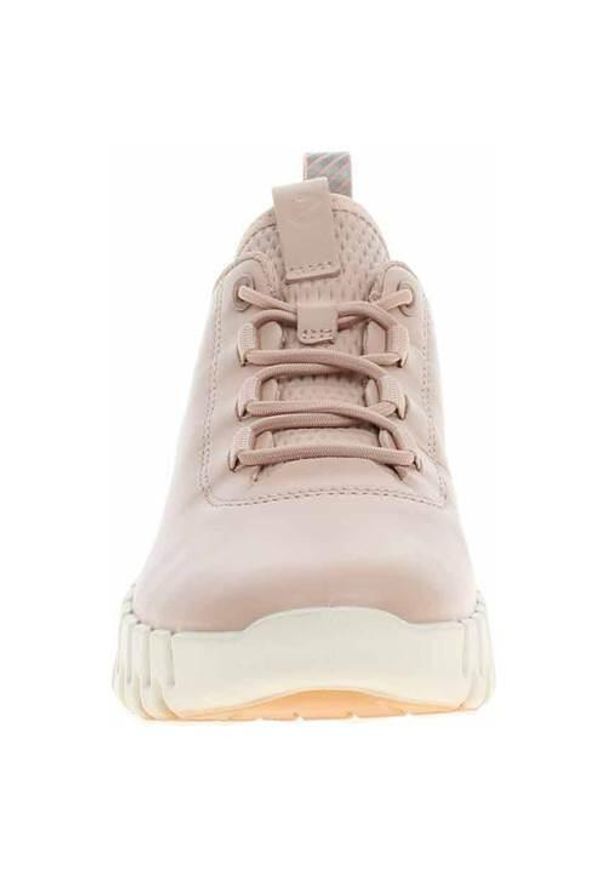 ecco - Buty do chodzenia damskie Ecco 21820359530. Zapięcie: sznurówki. Kolor: beżowy. Materiał: skóra, materiał, tkanina, guma, syntetyk. Szerokość cholewki: normalna. Sport: turystyka piesza