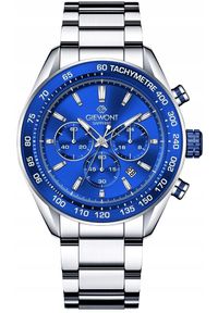 Zegarek Giewont Zegarek Męski Giewont Chronograph Sapphire Srebrno Niebieski GW9580-B3. Kolor: niebieski, srebrny, wielokolorowy #1