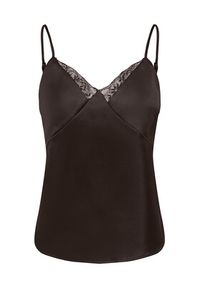 only - ONLY Top Faraya 15380254 Brązowy ciemny Regular Fit. Kolor: brązowy. Materiał: syntetyk #7