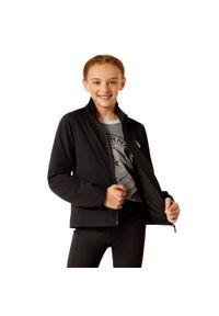 Kurtka do jazdy konnej izolacyjna na zamek dla dzieci Ariat Rion StretchShell. Kolor: czarny. Sport: jeździectwo #1
