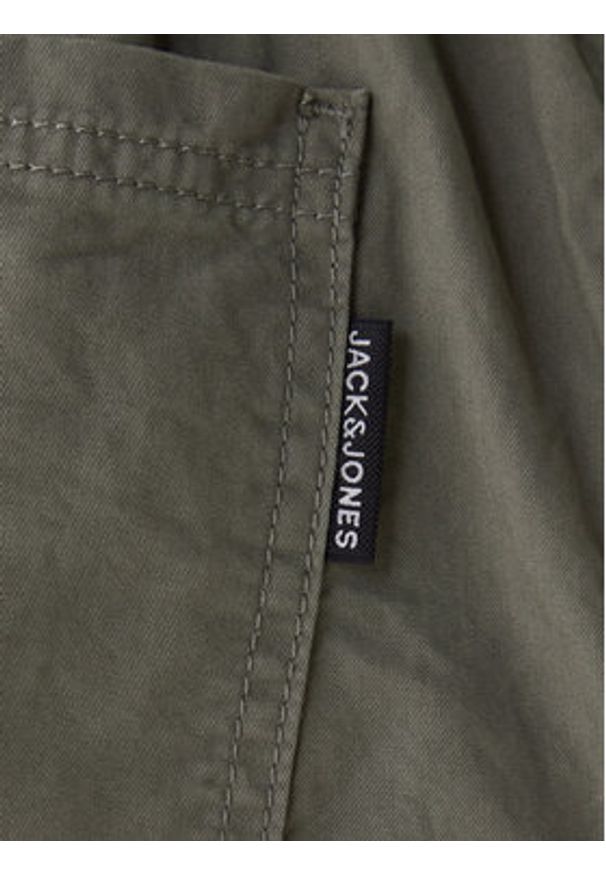 Jack & Jones Spodnie materiałowe Owen Cade 12282385 Zielony Baggy Fit. Kolor: zielony. Materiał: bawełna