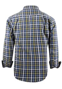 Lekko Taliowana Koszula Sportowa, Button Down - Pako Jeans - Kolorowa Kratka. Okazja: na co dzień. Typ kołnierza: button down. Kolor: wielokolorowy. Materiał: bawełna. Wzór: kratka. Styl: sportowy #4