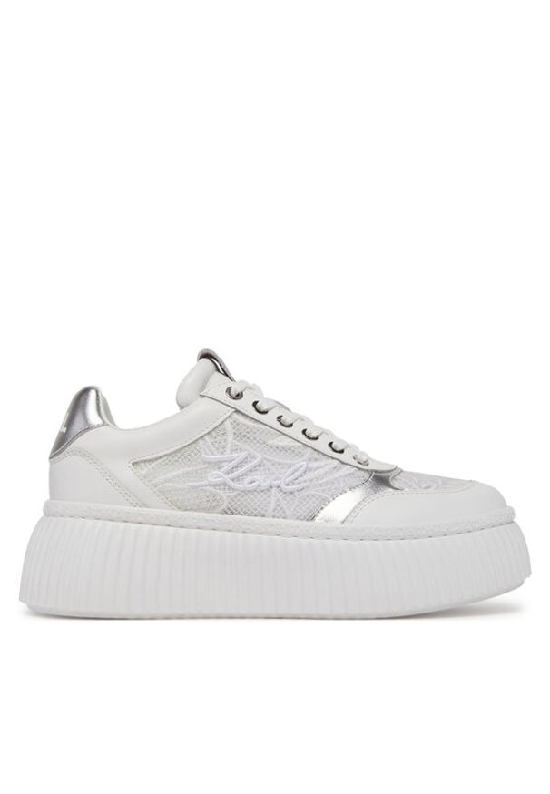 Karl Lagerfeld - KARL LAGERFELD Sneakersy KL42325 Biały. Kolor: biały. Materiał: skóra