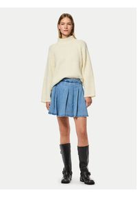 Pieces Spódnica jeansowa Silje 17156077 Niebieski Regular Fit. Kolor: niebieski. Materiał: bawełna #3