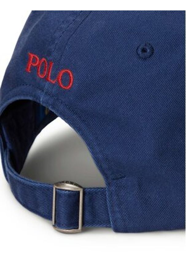 Polo Ralph Lauren Czapka z daszkiem 211912843021 Granatowy. Kolor: niebieski. Materiał: bawełna, materiał
