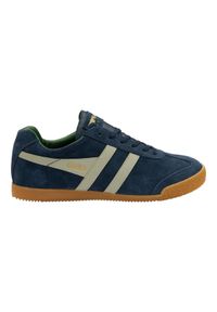Buty do chodzenia męskie Gola Harrier. Kolor: wielokolorowy, niebieski. Materiał: zamsz, materiał. Szerokość cholewki: normalna. Sport: turystyka piesza