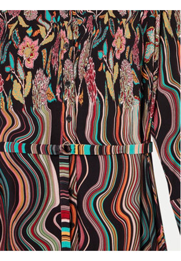 Desigual Sukienka koszulowa Charlotte 24WWVW65 Kolorowy Regular Fit. Materiał: wiskoza. Wzór: kolorowy. Typ sukienki: koszulowe