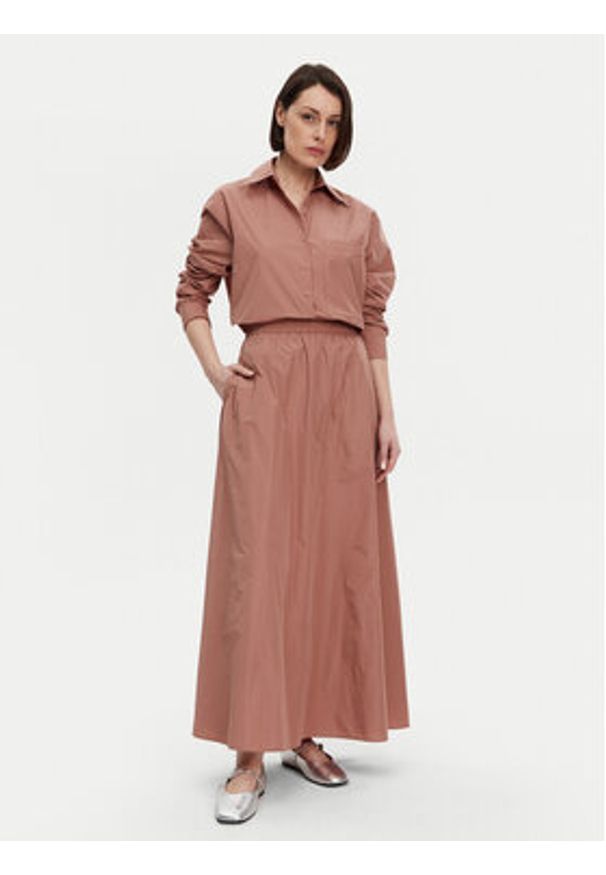MAX&Co. Spódnica midi Matrigna 2516101074200 Różowy Relaxed Fit. Kolor: różowy. Materiał: syntetyk