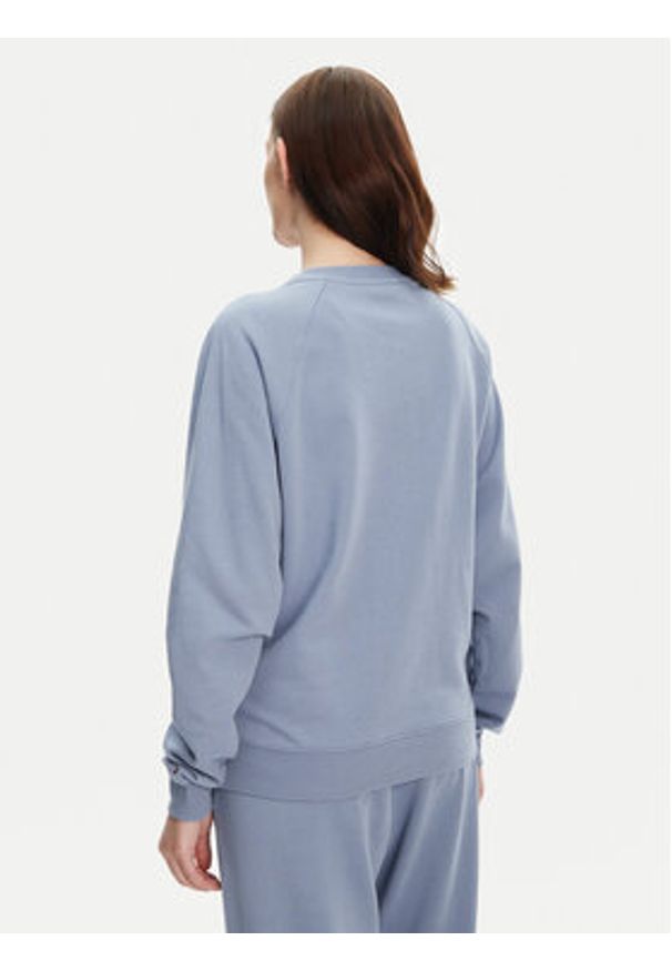 TOMMY HILFIGER - Tommy Hilfiger Bluza UW0UW05792 Niebieski Regular Fit. Kolor: niebieski. Materiał: bawełna
