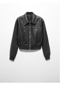 mango - Mango Kurtka z imitacji skóry Phibi 67054790 Czarny Regular Fit. Kolor: czarny. Materiał: skóra #7