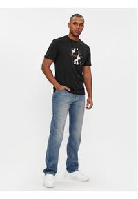 Calvin Klein T-Shirt Camo Logo K10K112401 Czarny Regular Fit. Kolor: czarny. Materiał: bawełna