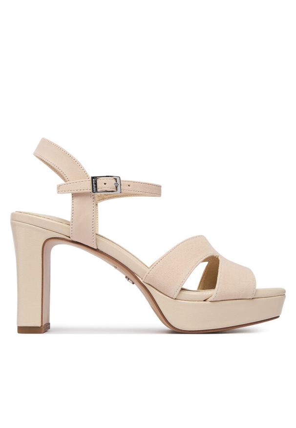 Sandały Tamaris. Kolor: beżowy