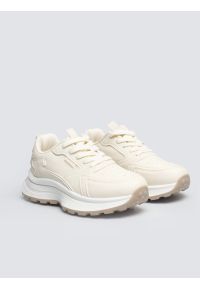 Big-Star - Sneakersy damskie beżowe TT274024 801. Okazja: na co dzień. Nosek buta: okrągły. Kolor: beżowy. Materiał: syntetyk, materiał #6