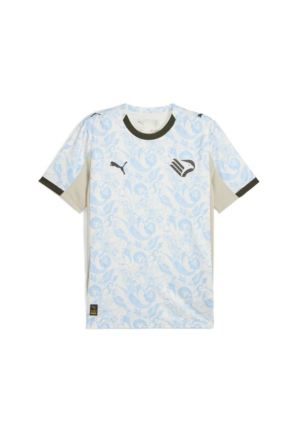Puma - Męska trzecia koszulka Palermo FC 25/26 PUMA. Kolor: niebieski, wielokolorowy, biały. Wzór: paisley. Sport: piłka nożna
