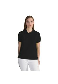 SG - Damska Koszulka Polo Policotton Krótki Rękaw. Typ kołnierza: polo. Kolor: czarny. Długość rękawa: krótki rękaw. Długość: krótkie #2