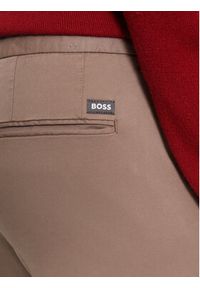 BOSS - Boss Chinosy Kaito1 50487966 Beżowy Slim Fit. Kolor: beżowy. Materiał: bawełna #4