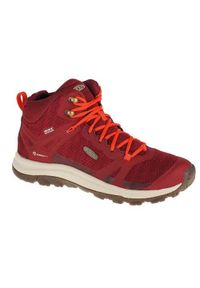 keen - Buty trekkingowe damskie Keen Terradora II WP. Zapięcie: sznurówki. Kolor: czerwony. Materiał: materiał, tkanina. Szerokość cholewki: normalna