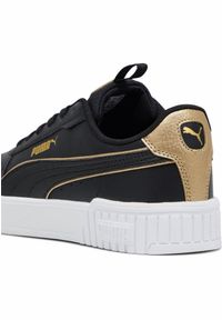 Puma - Damskie sneakersy Carina 2.0 Pop Up Metallics PUMA Black Gold White. Kolor: biały, czarny, żółty, wielokolorowy. Materiał: skóra. Wzór: aplikacja. Sezon: lato #2