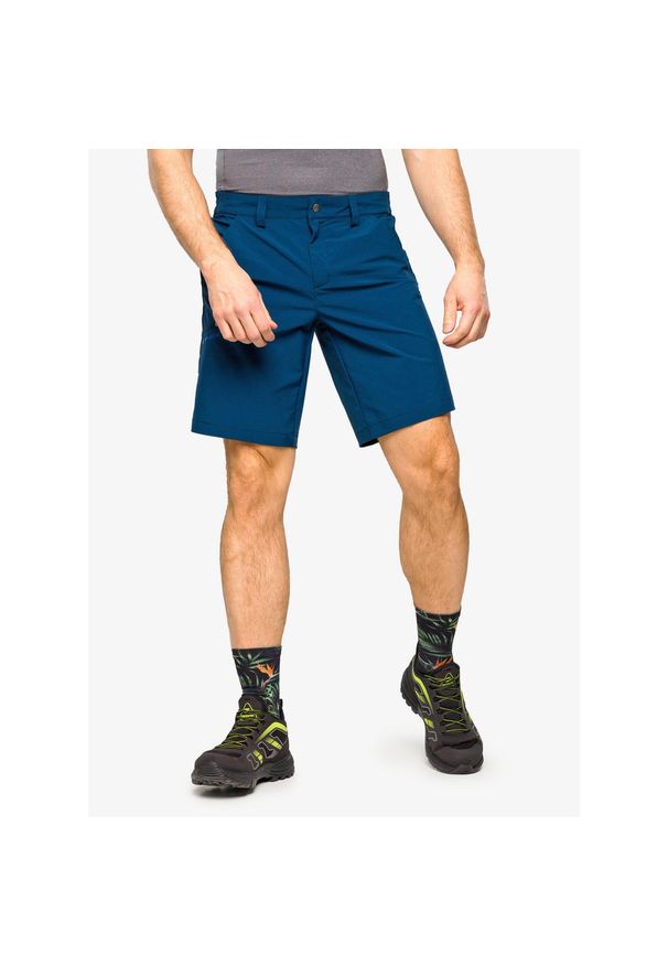 Spodenki turystyczne męskie Vaude Farley Stretch Bermuda II. Kolor: niebieski