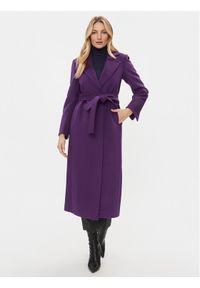 Płaszcz wełniany MAX&Co.. Kolor: fioletowy. Materiał: wełna #1