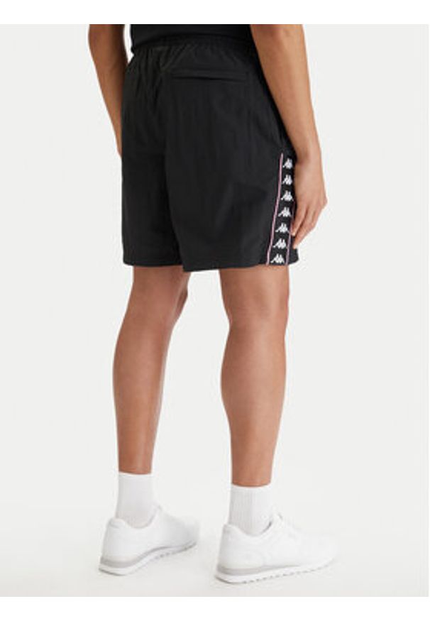 Kappa Szorty sportowe 322B8GW Czarny Comfort Fit. Kolor: czarny. Materiał: syntetyk. Styl: sportowy