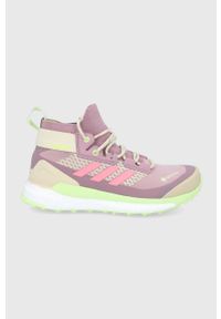 adidas Performance - adidas TERREX buty Free Hiker damskie kolor różowy. Zapięcie: sznurówki. Kolor: różowy. Materiał: guma. Szerokość cholewki: normalna. Styl: klasyczny