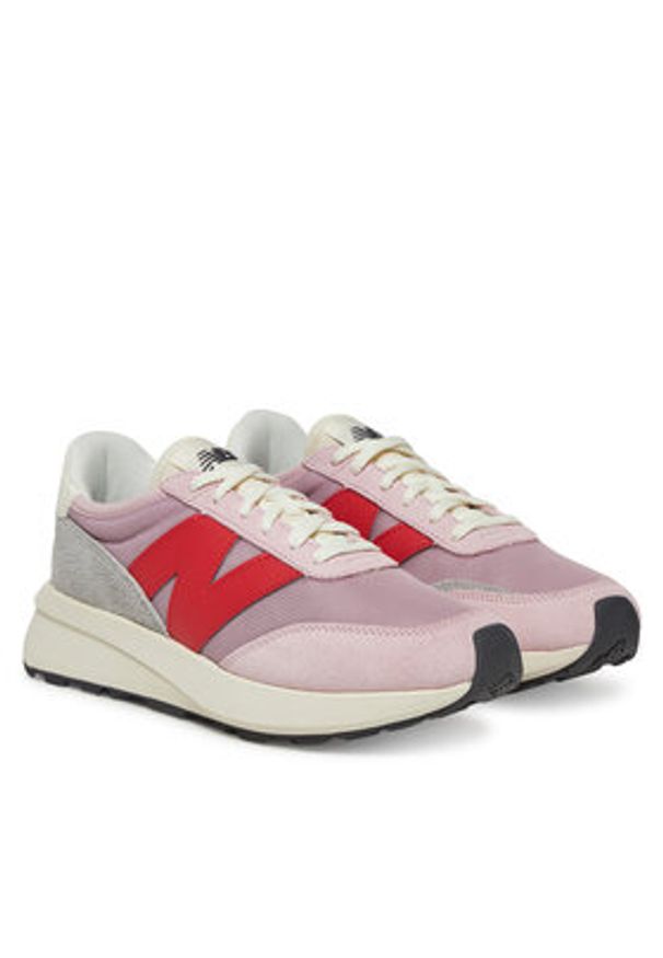 New Balance Sneakersy U370DB Różowy. Kolor: różowy. Materiał: zamsz, skóra