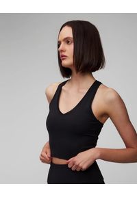 CASALL - Top sportowy Casall Sharp Back damski trening fitness szybkoschnący. Kolor: czarny. Styl: sportowy