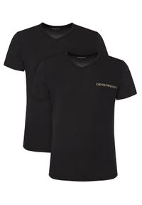 Emporio Armani Underwear Komplet t-shirtów EM000392 AF10779 MC005 Czarny Regular Fit. Kolor: czarny. Materiał: bawełna