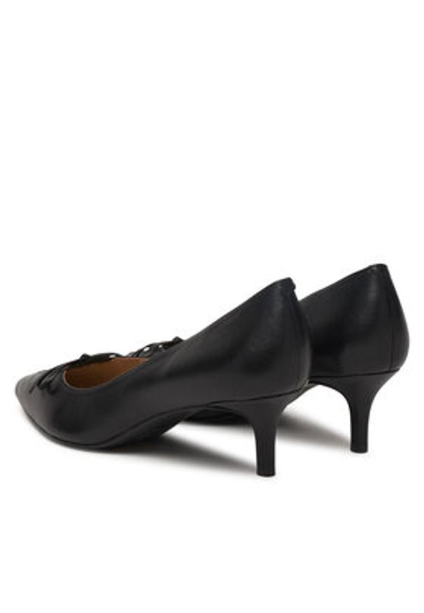 Lauren Ralph Lauren - LAUREN RALPH LAUREN Szpilki 802P06371001 Czarny. Kolor: czarny. Materiał: skóra. Obcas: na szpilce