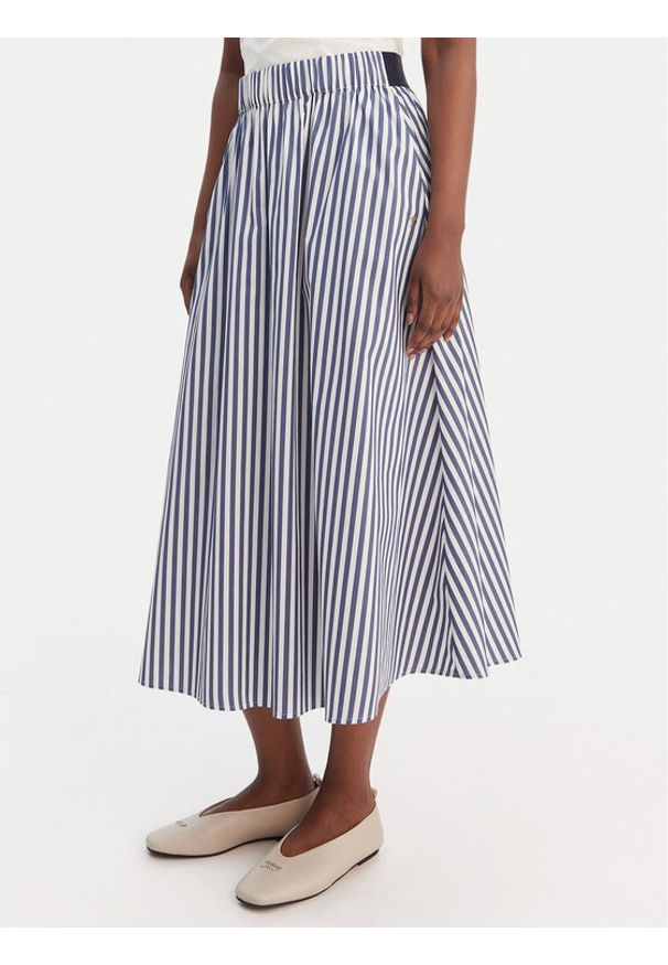 JOOP! Spódnica trapezowa Saskia 30102210 Niebieski Regular Fit. Kolor: niebieski. Materiał: bawełna