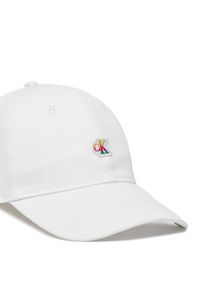 Calvin Klein Czapka z daszkiem Iridecent LV04D5133G Biały. Kolor: biały. Materiał: bawełna #3