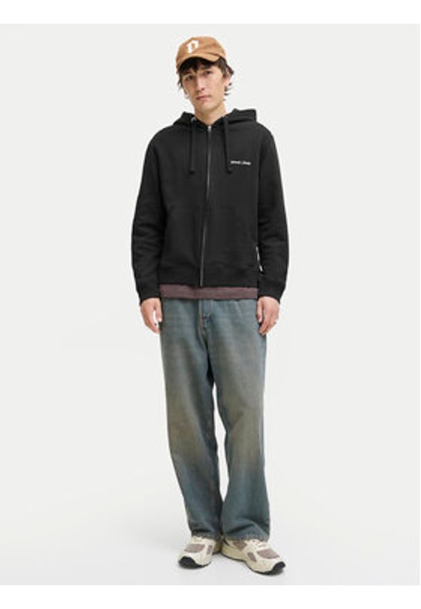 Jack & Jones Bluza Norrebro Emb 12282901 Czarny Regular Fit. Kolor: czarny. Materiał: bawełna