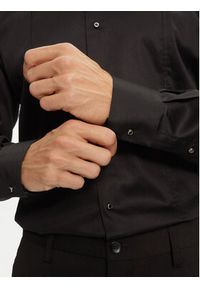 Karl Lagerfeld - KARL LAGERFELD Koszula 605036 544602 Czarny Modern Fit. Typ kołnierza: dekolt w karo. Kolor: czarny. Materiał: bawełna #4