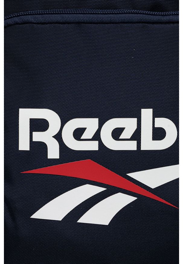 Reebok Classic Plecak kolor granatowy duży z nadrukiem. Kolor: niebieski. Materiał: poliester. Wzór: nadruk