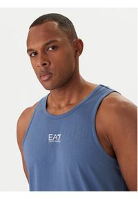 EA7 Emporio Armani Tank top 7M000295 AF10375 Niebieski Regular Fit. Kolor: niebieski. Materiał: bawełna #3
